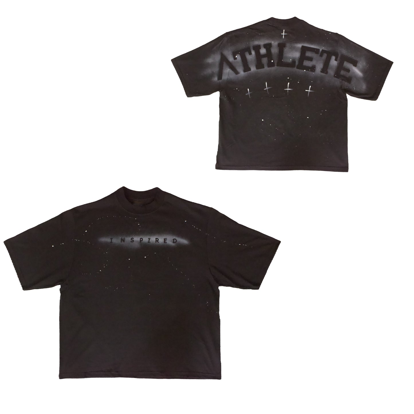 INSPIRED ATHLETE Canvas Milky Way Oversized T Shirt